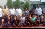 श्री शिवाजी हायस्कूल तेल्हारा येथील कबड्डी संघ जिल्हा स्तरावर